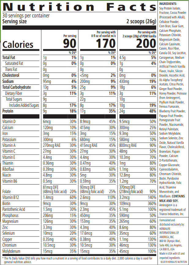 Formula 1 Healthy Meal Nutritional Shake Mix: Dutch Chocolate – Herbaloco!